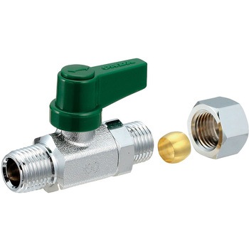 R 1/8"x 6.0mm ミニボールバルブ(リングジョイント付) エスコ