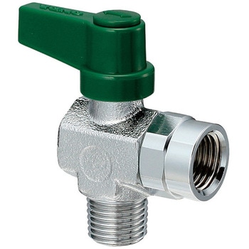 R 1/4"xR 1/4" ミニボールバルブ(アングル型) - エスコ