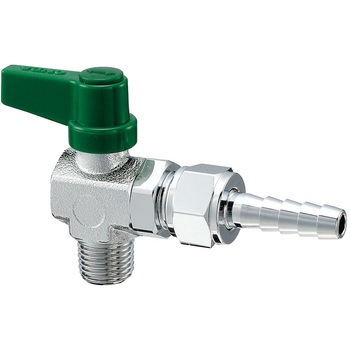 R1/4"x 8.0mm ミニボールバルブ(アングル/ホースジョイント エスコ