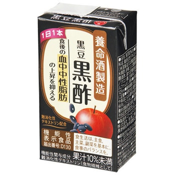 養命酒製造 黒豆黒酢 125mlx18 養命酒製造