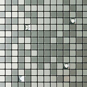 Mozaica metal accent tileシート モザイカ アルミタイプチップ+一部ガラスチップ MO17510・MO17511・MO17513～MO175015 - シンコール