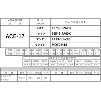 PLATINUM エアフィルター AQUA DREAM(アクアドリーム)