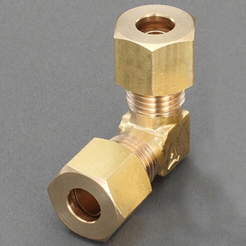 6 x  6 mm リングジョイント(エルボ) - エスコ
