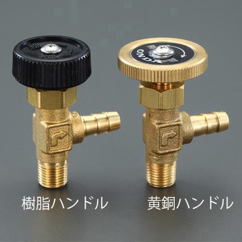 R1/8"xΦ7mm ニードルバルブ(ステム型/樹脂ハンドル エスコ