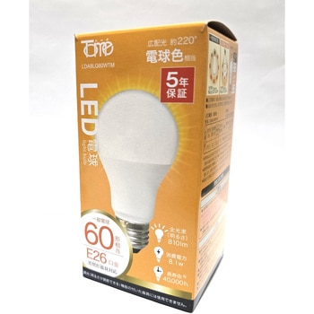 一般電球形LEDランプ 東京メタル