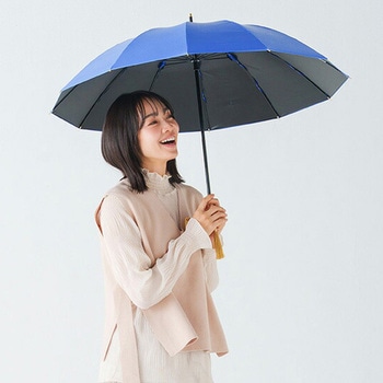 日傘 晴雨兼用傘 レディース 12本骨遮光ショート 江戸 mabu(マブ)