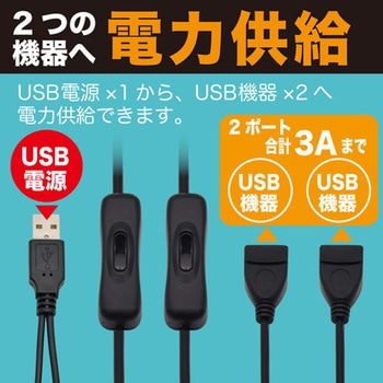 USB電源分岐ケーブル 1.0m JTT
