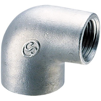 Rc 1/4" x Rc 1/8" 異径エルボ(ステンレス製) エスコ