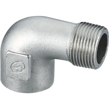 Rc 3/8"x R  3/8"  ストレートエルボ(ステンレス製) エスコ