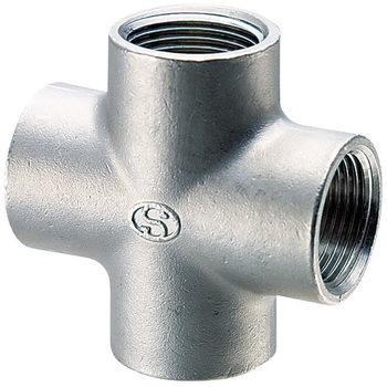 Rc 3/8"  クロス継手(ステンレス製) エスコ