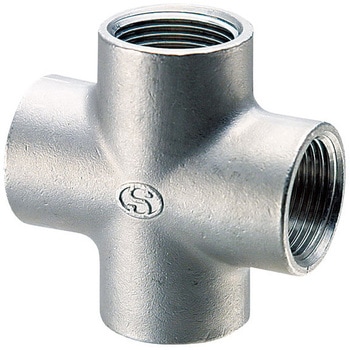 Rc 1/2"  クロス継手(ステンレス製) エスコ