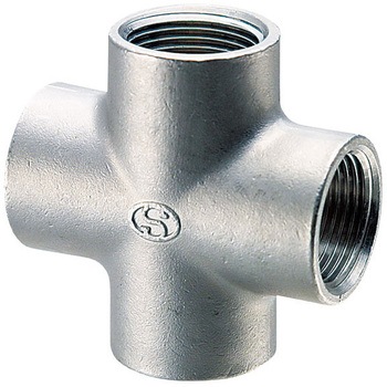 Rc 3/4"  クロス継手(ステンレス製) エスコ