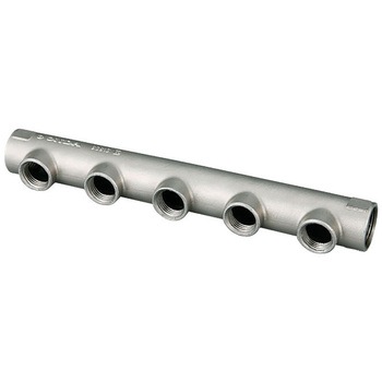 Rc3/4"xRc1/2" ヘッダー(5分岐/ステンレス製) エスコ
