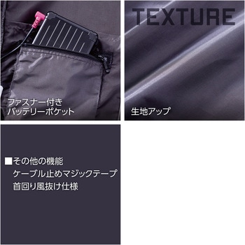 快適ウェア サイドファン半袖ジャケット 村上被服