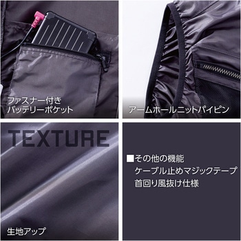 快適ウェア サイドファンベスト 村上被服