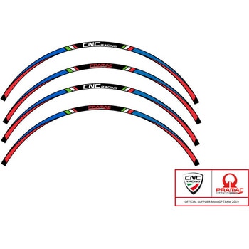 17 inches wheel stripes kit - pramac Racing Limited Ed. Rosso/Blu CNC Racing (シーエヌシーレーシング)
