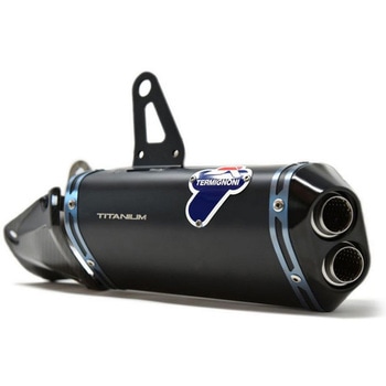 2 SILENCERS DECAT BLACK + KIT UPMAP EU5， ステンレス， チタン BLACK Termignoni (テルミニョーニ)