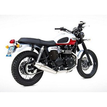 2＞1 ステンレススチール -CAT フルキット TRIUMPH BONNEVILLE， スクランブラー & THRUXTON ZARD (ザード)