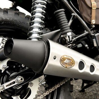 2＞1 ステンレススチール -CAT フルキット TRIUMPH BONNEVILLE， スクランブラー & THRUXTON ZARD (ザード)