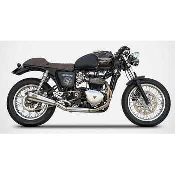 2＞1 ステンレススチール -CAT フルキット TRIUMPH BONNEVILLE， スクランブラー & THRUXTON ZARD (ザード)