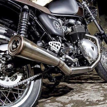 2＞1 ステンレススチール -CAT フルキット TRIUMPH BONNEVILLE， スクランブラー & THRUXTON ZARD (ザード)