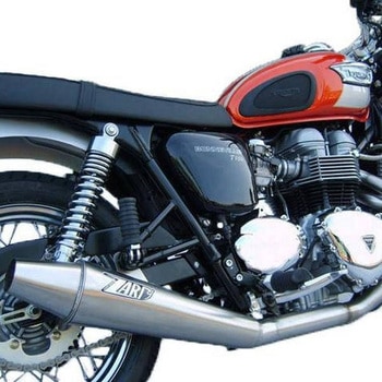2＞1 ステンレススチール フルキット TRIUMPH BONNEVILLE， スクランブラー & THRUXTON ZARD (ザード)
