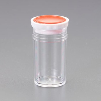 Φ28.0x63.5mm/ 25ml ポリ容器(押込フタ式) エスコ