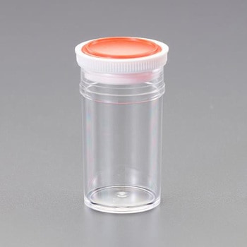 Φ52.5x95.5mm/120ml ポリ容器(押込フタ式) エスコ