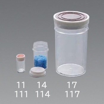Φ52.5x95.5mm/120ml ポリ容器(押込フタ式) エスコ