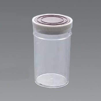 Φ81.0x 153mm/500ml ポリ容器(押込フタ式) エスコ