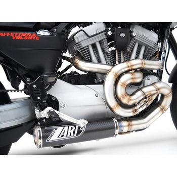 2＞1 ステンレススチール ヘッダキット + チタン レーシング スリップオン ハーレーダビッドソン XR 1200 (2009-2012) ZARD (ザード)