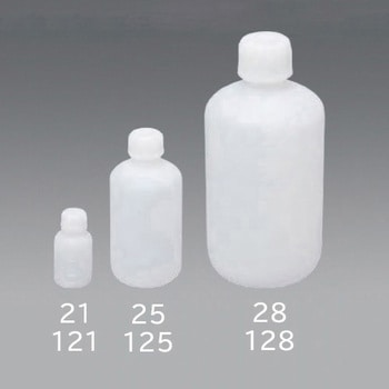 Φ80x175mm/ 500ml 細口ポリ容器 エスコ