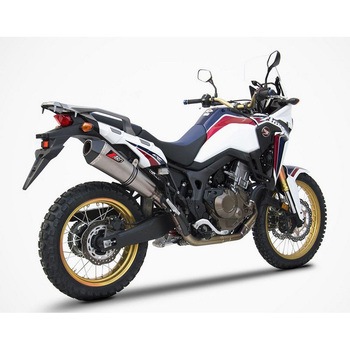 2＞1 ステンレススチール レーシング フルキット + カーボンエンドキャップ HONDA アフリカツイン (2016-2019) ZARD (ザード)