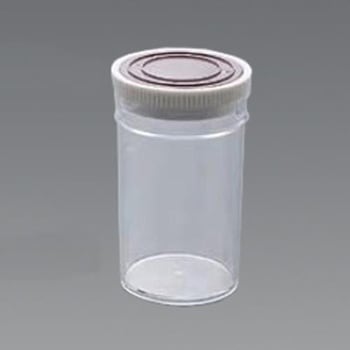 Φ81.0x 153mm/500mlポリ容器(押込フタ式/6個) エスコ