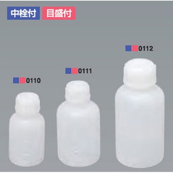 Φ40x 78mm/  50ml 細口ポリ容器(10個) エスコ