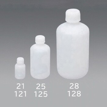 Φ61x133mm/ 250ml 細口ポリ容器(10個) エスコ