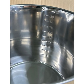 20L バケツ(口付/ステンレス製) エスコ