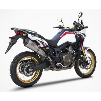 2＞1 ステンレススチールヘッダー + チタン レーシング スリップオン + カーボンエンドキャップ HONDA アフリカツイン (2016-2019) ZARD (ザード)