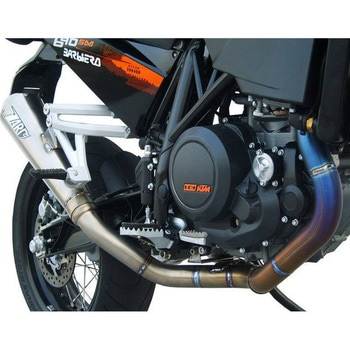 2＞2 ステンレススチール レーシング ヘッダキット + チタン スリップオン KTM 690 SM (2006-2008) ZARD (ザード)