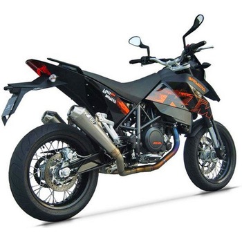 2＞2 ステンレススチール レーシング ヘッダキット + チタン スリップオン KTM 690 SM (2006-2008) ZARD (ザード)