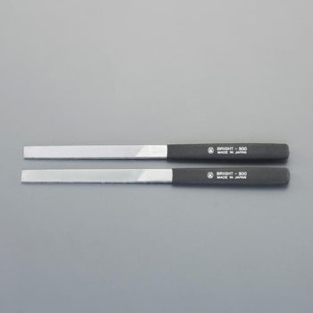 215mm やすり(2本組/クロムコーティング/平/荒-油目 エスコ