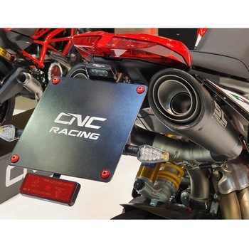Adjustable license plate Ducati Hypermotard 950 ブラック CNC Racing (シーエヌシーレーシング)