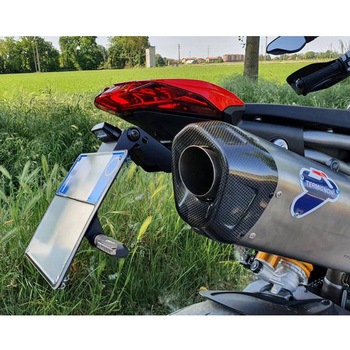 Adjustable license plate Ducati Hypermotard 950 ブラック CNC Racing (シーエヌシーレーシング)