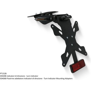 Adjustable license plate Ducati Monster / Supersport ブラック CNC Racing (シーエヌシーレーシング)