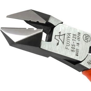 125mm 斜ニッパー・穴付(ラウンド刃) - エスコ