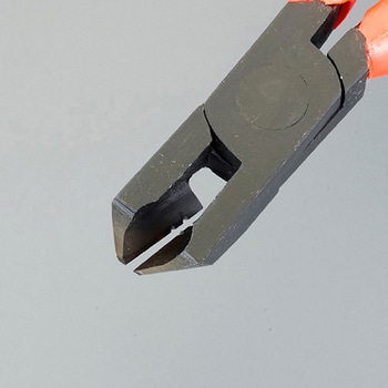 125mm 斜ニッパー・穴付(ラウンド刃) - エスコ