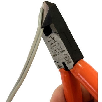 125mm 斜ニッパー・穴付(ラウンド刃) - エスコ