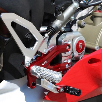 Adjustable リアセット Ducati Panigale V4 series for V4 V4 S and V4 Speciale - Pramac Racing limited Edition Silver/Red CNC Racing (シーエヌシーレーシング)