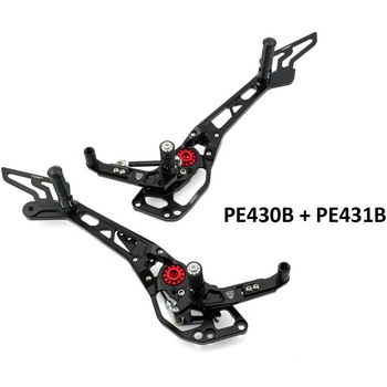 Adjustable リアセット passenger Ducati Hypermotard 821/939 ブラック CNC Racing (シーエヌシーレーシング)