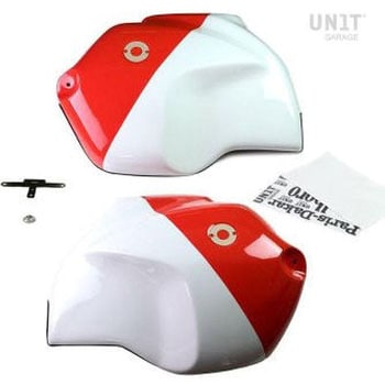 Alpina White/Red Tank cover | 1201WR UnitGarage (ユニットガレージ)